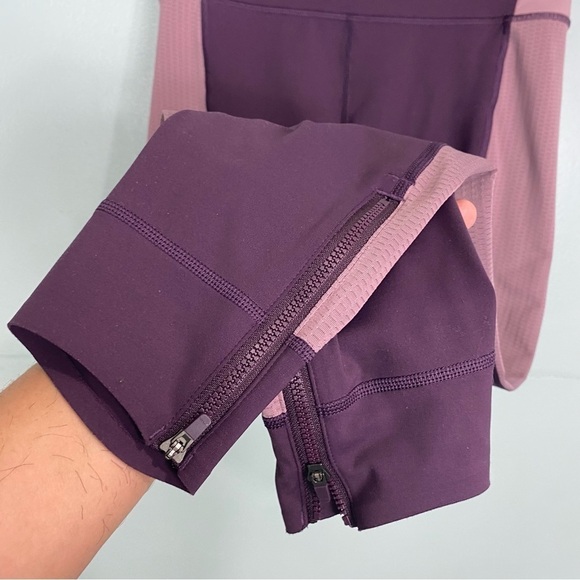 Athleta Allyson‎ Felix Legend Mesh 7/8 Tight Agate Purple Leggings Sz S 599169 - Picture 3 of 8